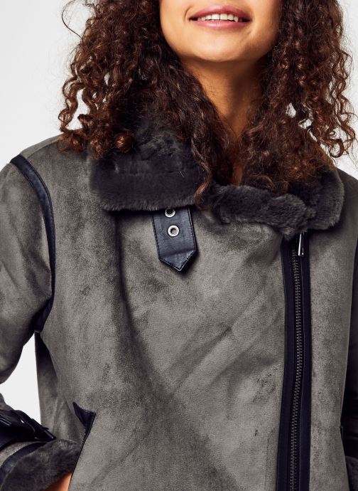 Vero Moda Vmzoi Faux Suede Sherling Jacket Petite Femme